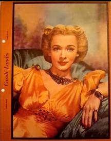 1941 Dixie Cup Lid Premiums Movie Stars (F5-7c) #NNO Carole Landis Front