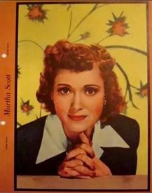 1941 Dixie Cup Lid Premiums Movie Stars (F5-7c) #NNO Martha Scott Front