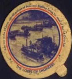 1942 Dixie Cup Lids America's Fighting Forces (F6-2) #NNO The Corp Of Engineers Front