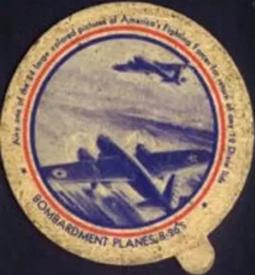 1942 Dixie Cup Lids America's Fighting Forces (F6-2) #NNO Bombardment Planes B-26’s Front