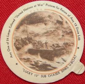 1944 Dixie Cup Lids United Nations At War (F6-4) #NNO Cuba Front