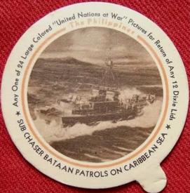1944 Dixie Cup Lids United Nations At War (F6-4) #NNO Philippines Front