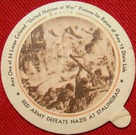 1944 Dixie Cup Lids United Nations At War (F6-4) #NNO Russia Front