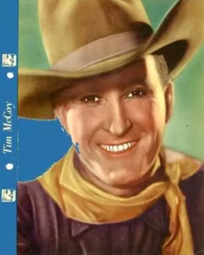 1936 Dixie Cup Lid Premiums Movie Stars (F5-2c) #NNO Colonel Tim McCoy Front