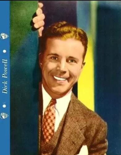 1936 Dixie Cup Lid Premiums Movie Stars (F5-2c) #NNO Dick Powell Front