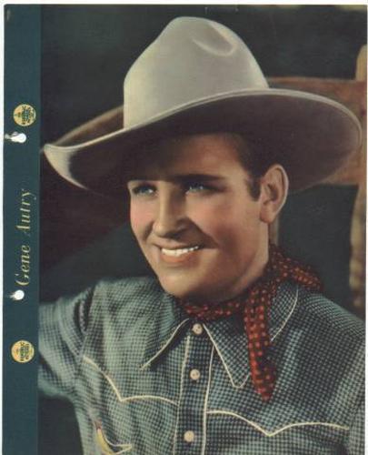 1938 Dixie Cup Lid Premiums Movie, Sports and Cowboy Stars (F5-4c) #NNO Gene Autry Front