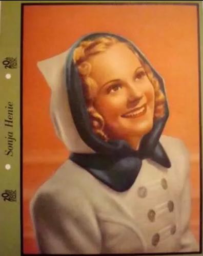 1939 Dixie Cup Lid Premiums Movie Stars (F5-5c) #NNO Sonja Henie Front