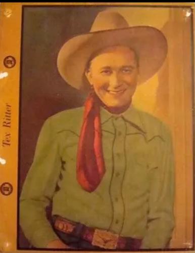 1939 Dixie Cup Lid Premiums Movie Stars (F5-5c) #NNO Tex Ritter Front