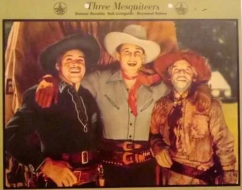 1940 Dixie Cup Lid Premiums Movie Stars (F5-6c) #NNO The Three Mesquiteers Front