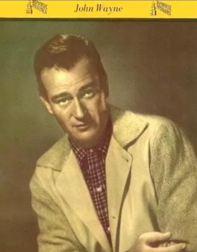 1946 Dixie Cup Lid Premiums Movie Stars (F5-12c) #NNO John Wayne Front