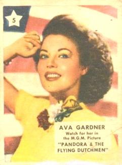 1951 Canadian Shredded Wheat Movie Stars #5 Ava Gardner Front