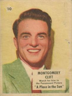 1951 Canadian Shredded Wheat Movie Stars #10 Montgomery Clift Front