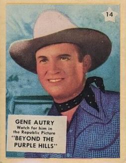 1951 Canadian Shredded Wheat Movie Stars #14 Gene Autry Front