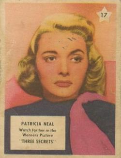 1951 Canadian Shredded Wheat Movie Stars #17 Patricia Neal Front