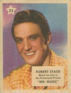 1951 Canadian Shredded Wheat Movie Stars #22 Robert Stack Front