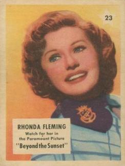 1951 Canadian Shredded Wheat Movie Stars #23 Rhonda Fleming Front