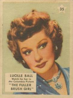1951 Canadian Shredded Wheat Movie Stars #35 Lucille Ball Front