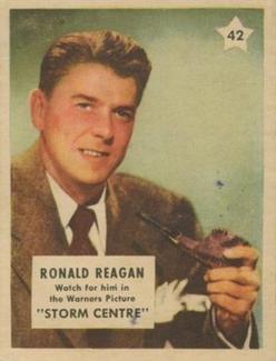 1951 Canadian Shredded Wheat Movie Stars #42 Ronald Reagan Front