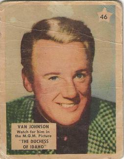 1951 Canadian Shredded Wheat Movie Stars #46 Van Johnson Front