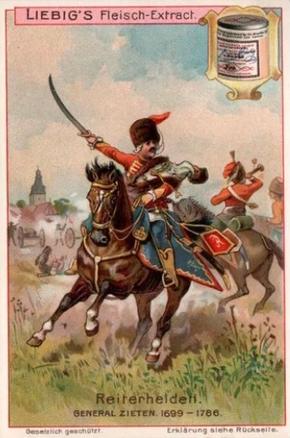 1902 Liebig Great Generals (German Text)(F705, S693) #NNO General Zieten Front