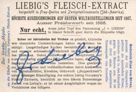 1902 Liebig Great Generals (German Text)(F705, S693) #NNO Abd-El-Kader Back