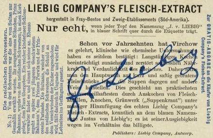 1901 Liebig The Jealous Sisters (German Text)(F671, S685) #1 Baby Back