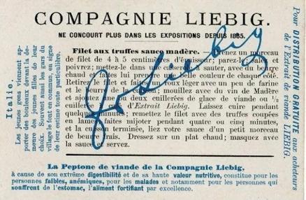 1902 Liebig Whitsun Customs (French Text)(F699, S698) #NNO Hesse Back