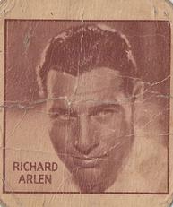 1933 General Gum Movie Stars (R97-2} #NNO Richard Arlen Front