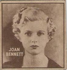 1933 General Gum Movie Stars (R97-2} #NNO Joan Bennett Front