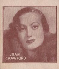 1933 General Gum Movie Stars (R97-2} #NNO Joan Crawford Front