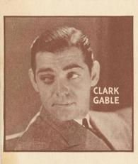 1933 General Gum Movie Stars (R97-2} #NNO Clark Gable Front