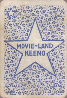 1929 Movie-Land Keeno (Small) #NNO William Boyd Back