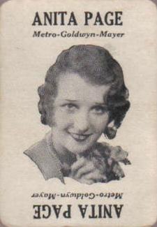 1929 Movie-Land Keeno (Small) #NNO Anita Page Front