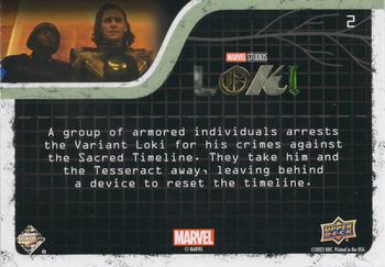 2023 Upper Deck Marvel Loki Season 1 #2 Crimes Against the Sacred Timeline Back