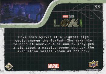 2023 Upper Deck Marvel Loki Season 1 #33 Could That Thing Charge the TemPad? Back