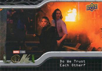 2023 Upper Deck Marvel Loki Season 1 #41 Do We Trust Each Other? Front