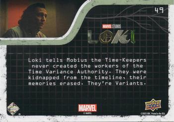 2023 Upper Deck Marvel Loki Season 1 #49 You're All Variants Back