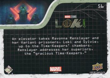 2023 Upper Deck Marvel Loki Season 1 #56 Gracious Time-Keepers Back