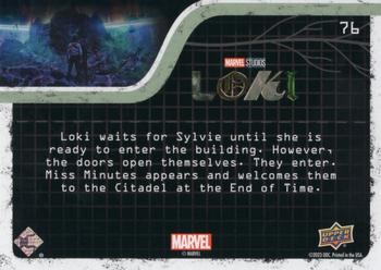 2023 Upper Deck Marvel Loki Season 1 #76 The Citadel at the End of Time Back