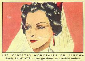 1952 Les Vedettes Mondiales Du Cinema #NNO Renee Saint-Cyr Front