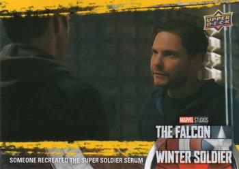 2023 Upper Deck Marvel The Falcon and The Winter Soldier - Yellow #24 Someone Recreated the Super Soldier Serum Front
