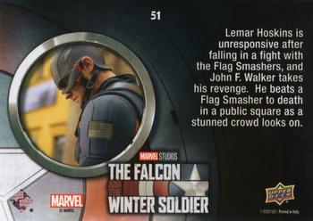 2023 Upper Deck Marvel The Falcon and The Winter Soldier - Yellow #51 Vengeance for Lemar Back