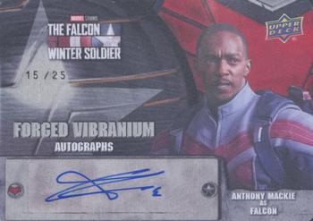 2023 Upper Deck Marvel The Falcon and The Winter Soldier - Forged Vibranium Autographs #FVA-AM Anthony Mackie Front