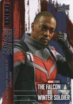 2023 Upper Deck Marvel The Falcon and The Winter Soldier - Lineup #LU-1 Anthony Mackie as Falcon Front