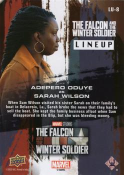 2023 Upper Deck Marvel The Falcon and The Winter Soldier - Lineup #LU-8 Adepero Oduye as Sarah Wilson Back