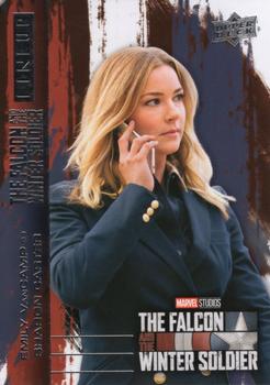 2023 Upper Deck Marvel The Falcon and The Winter Soldier - Lineup #LU-9 Emily VanCamp as Sharon Carter Front