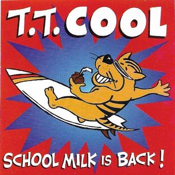 1999 T. T. Cool School Milk Stickers #NNO Surf, Red Back Front