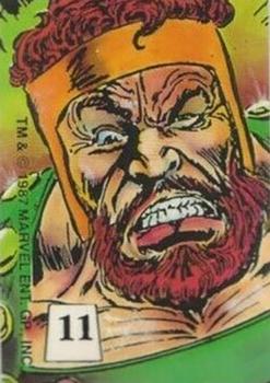 1987 Comic Images Mutant Hall of Fame Stickers #11 Hercules Front
