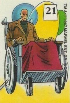 1987 Comic Images Mutant Hall of Fame Stickers #21 Professor X Front