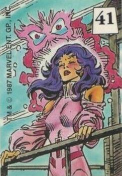 1987 Comic Images Mutant Hall of Fame Stickers #41 Psylocke Front